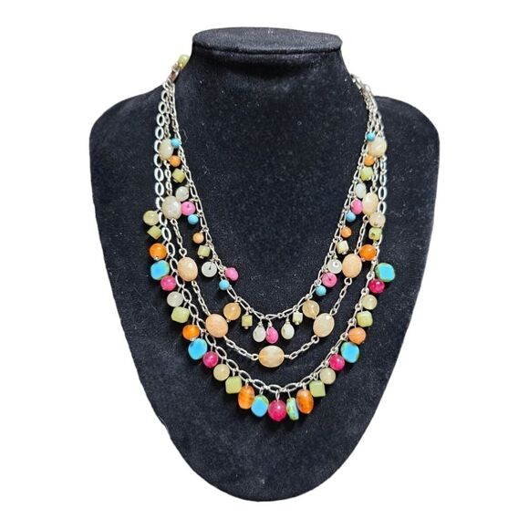 Vintage Carnival Cascade Dangle Necklace - Picture 4 of 12